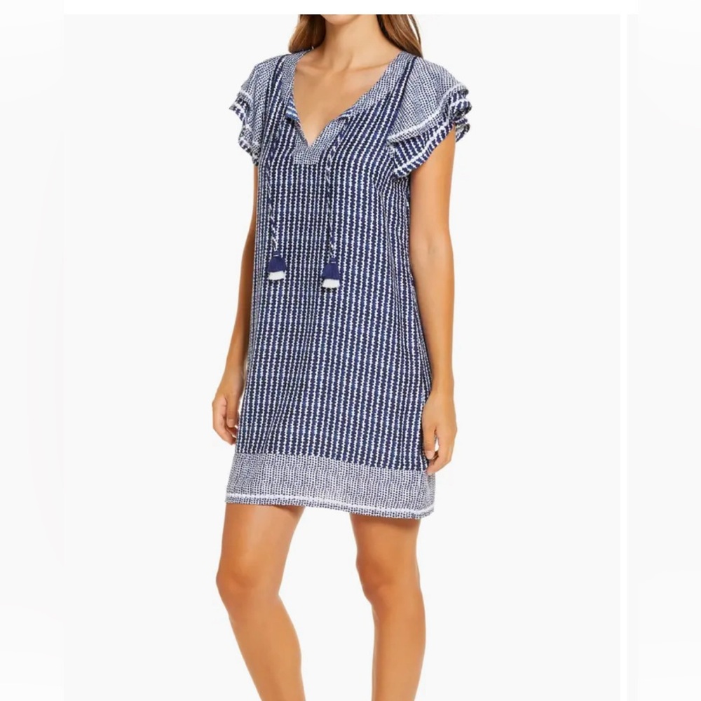 Vineyard Vines Dot Striped Vineyard Tunic Dress